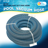 1-1/2" x 40 Foot Heavy Duty Spiral Wound Swimming Pool Vacuum Hose with Kink-Free Swivel Cuff, Flexible - Connect to Vacuum Heads