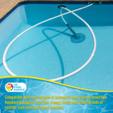 Professional 8 Piece Swimming Pool Vacuum Cleaner Hose Set - 40" Flexible Spiral Wound Connector Sections with 1.5" Male & Female Cuff Ends
