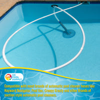Professional 8 Piece Swimming Pool Vacuum Cleaner Hose Set - 40" Flexible Spiral Wound Connector Sections with 1.5" Male & Female Cuff Ends
