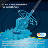 Professional 8 Piece Swimming Pool Vacuum Cleaner Hose Set, Blue & Gray - 40" Flexible Spiral Wound Connector Sections, 1.5" Cuffs
