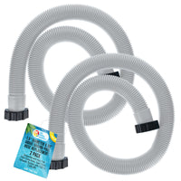 Above Ground Pool Hose Replacement 1.5" Diameter x 59" Long, Pack of 2 - Compatible with Intex 29060E, Pool Filter Pump Hoses, Sand Filters, Saltwater Systems with 1,500 to 2,500 GPH