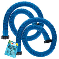 Above Ground Pool Hose Replacement 1.5" Diameter x 59" Long, Pack of 2, Blue - Compatible with Intex 29060E, Pool Filter Pump Hoses, Sand Filters, Saltwater Systems 1,500 to 2,500 GPH