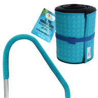 10-Foot Pool Handrail Cover with Safety Grip Sleeve & Zipper - Teal Blue Neoprene Slip Resistant Hand Rail Grip - Anti-Slip Comfort