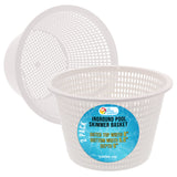 Swimming Pool Plastic Skimmer Replacement Basket (Set of 2) - Skim Remove Leaves, Bugs and Debris - 8" Top, 5.5" Bottom, 5" Deep - Not Weighted