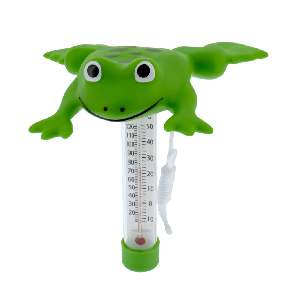 U.S. Pool Supply Floating Jumping Frog Thermometer - Easy to Read Temperature Display, Measures up to 120°F & 50°C, Swimming Pools Spas, Kids Pools