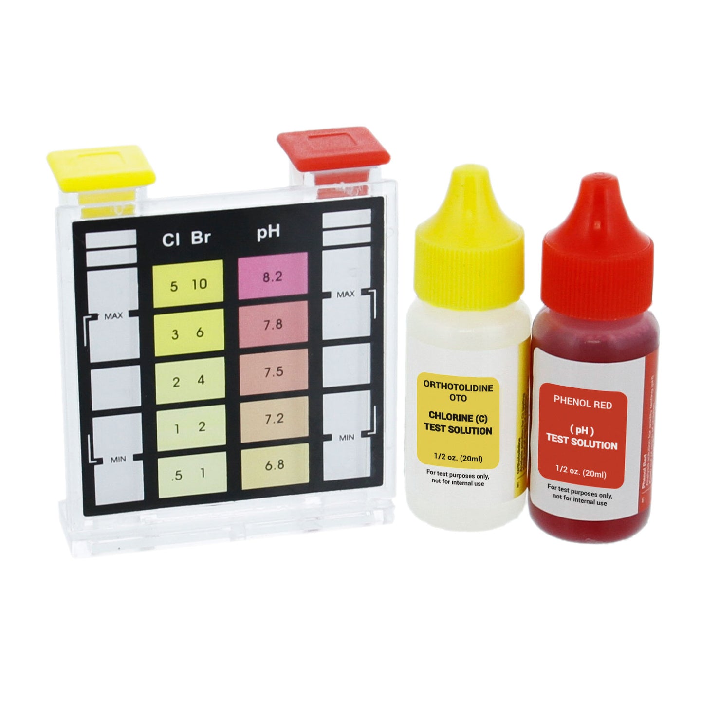 Standard 3-Way Swimming Pool & Spa Test Kit, Tests Water for pH, Chlorine and Bromine