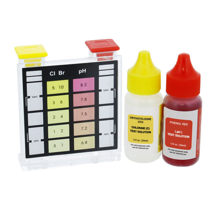 U.S. Pool Supply® Standard 3-Way Swimming Pool & Spa Test Kit, Tests Water for pH, Chlorine and Bromine