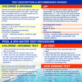 Swimming Pool & Spa Test Kit Refill Solutions, Test Water for pH, Chlorine and Bromine