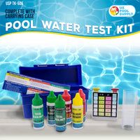 Premium 5-Way Swimming Pool & Spa Test Kit - Tests Water for pH, Chlorine, Bromine, Alkalinity, Acid Demand, Maintain Chemical Levels