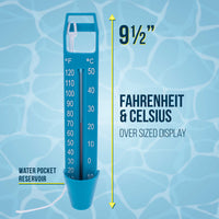 Scoop Pool Thermometer with Jumbo Easy To Read Temperature Display