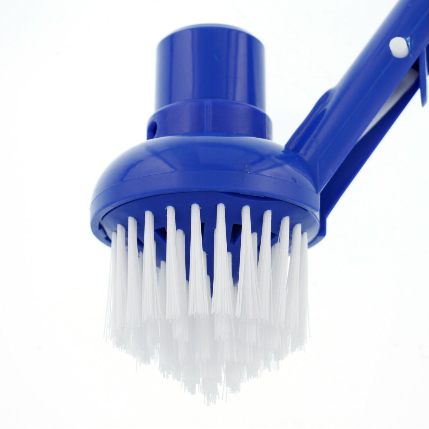 Swimming Pool Corner Vacuum Brush with Adjustable Vacuum Ring - Connects to Standard 1-1/2" Vacuum Hose & 1-1/4" Poles - Clean Corners, Steps, Stairs