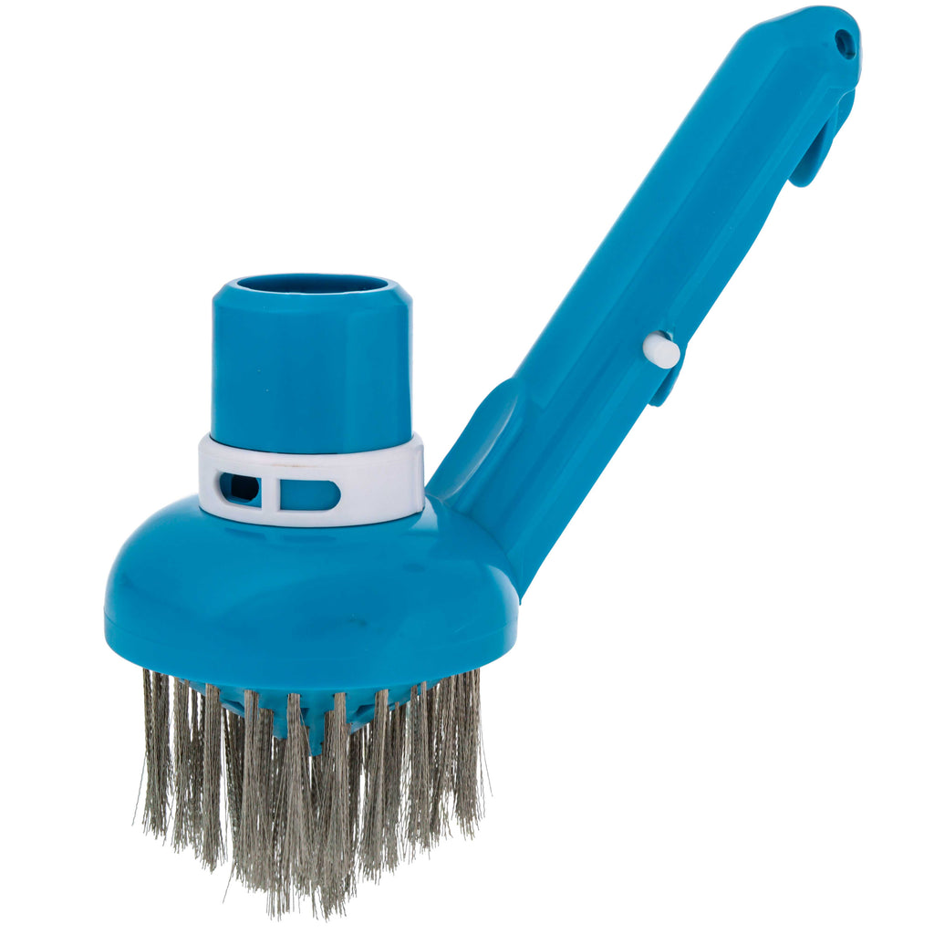 Clear Huku Pool Corner & Step Cleaning Brush - 180° Swivel Head with Curved  Bristles - Perfect for Hard-to-Reach Spots in Swimming Pools, Spas & Hot