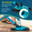 Professional 13" Triangular Weighted Super Flexible Swimming Pool Vacuum Head with Side Brushes, Swivel Connection - Above & Inground