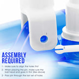 Weighted Transparent Triangular Pool Vacuum Head, Swivel Hose Connection & EZ Clip Handle, Connect 1-1/4" or 1-1/2" Hose, Remove Debris Clean Corners