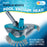 U.S. Pool Supply Premium Triangular Weighted Pool Vacuum Head with Side Brushes, Swivel Connection, EZ Clip Handle - Above Ground & Inground Pools