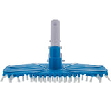 Flexible 12" Weighted Pool Vacuum Head with EZ Clip Handle - Connects to Standard 1-1/2" & 1-1/4" Vacuum Hose & 1-1/4" Poles